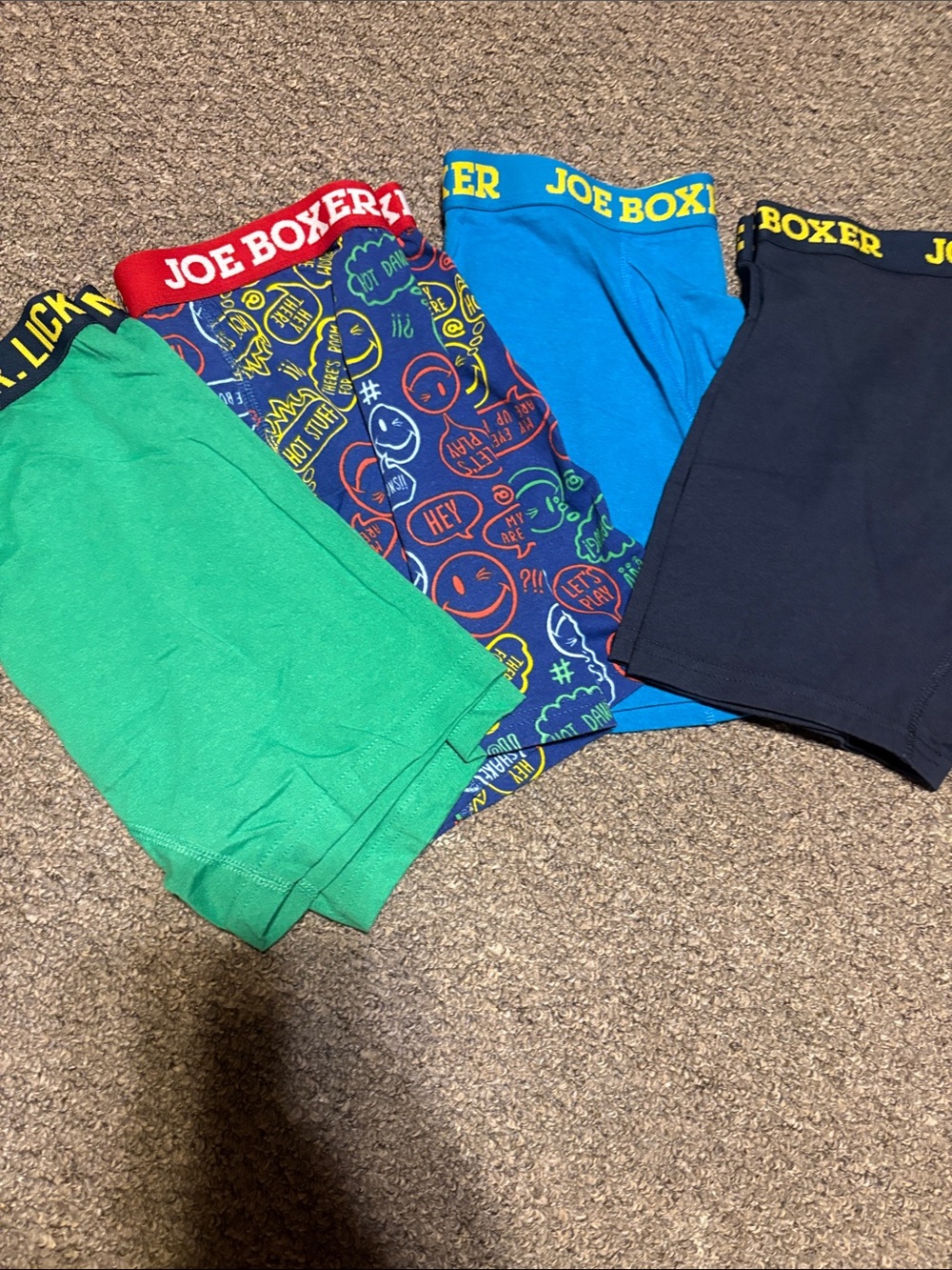 Joe Boxer Mens Four-Pack Boxer Briefs -NWOT